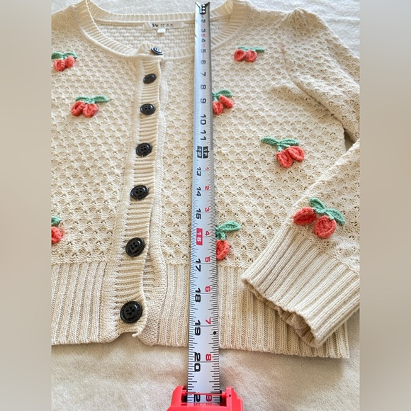 Vintage 50s Cherry Cardigan - Picture 6 of 7